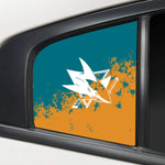 San Jose Sharks NHL Rear Side Quarter Window Vinyl Decal Stickers Fits Dodge Charger