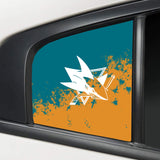 San Jose Sharks NHL Rear Side Quarter Window Vinyl Decal Stickers Fits Dodge Charger