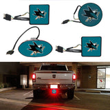 San Jose Sharks NHL Hitch Cover LED Brake Light for Trailer