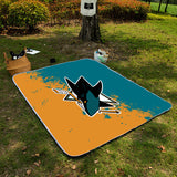 San Jose Sharks NHL Picnic Blanket Mat Beach Outdoor Waterproof