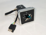 San Jose Sharks NHL Hitch Cover LED Brake Light for Trailer