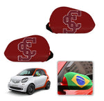 Santa Clara Broncos NCAAB Car rear view mirror cover-View Elastic