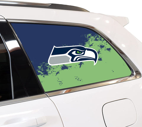 Seattle Seahawks NFL Rear Side Quarter Window Vinyl Decal Stickers Fits Jeep Grand