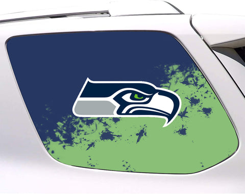 Seattle Seahawks NFL Rear Side Quarter Window Vinyl Decal Stickers Fits Toyota 4Runner