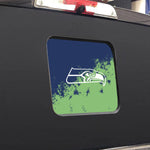 Seattle Seahawks NFL Rear Back Middle Window Vinyl Decal Stickers Fits Dodge Ram GMC Chevy Tacoma Ford