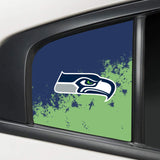 Seattle Seahawks NFL Rear Side Quarter Window Vinyl Decal Stickers Fits Dodge Charger