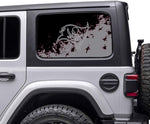 Tampa Bay Buccaneers NFL Rear Side Quarter Window Vinyl Decal Stickers Fits Jeep Wrangler