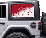 Tampa Bay Buccaneers NFL Rear Side Quarter Window Vinyl Decal Stickers Fits Jeep Wrangler