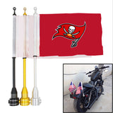 Tampa Bay Buccaneers NFL Motocycle Rack Pole Flag