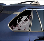 Tampa Bay Lightning NHL Rear Side Quarter Window Vinyl Decal Stickers Fits Toyota Rav4