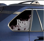 Tampa Bay Rays MLB Rear Side Quarter Window Vinyl Decal Stickers Fits Toyota Rav4