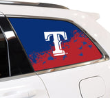 Texas Rangers MLB Rear Side Quarter Window Vinyl Decal Stickers Fits Jeep Grand