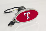 Texas Rangers MLB Hitch Cover LED Brake Light for Trailer