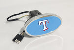 Texas Rangers MLB Hitch Cover LED Brake Light for Trailer