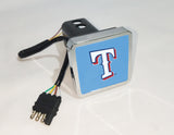 Texas Rangers MLB Hitch Cover LED Brake Light for Trailer