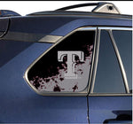 Texas Rangers MLB Rear Side Quarter Window Vinyl Decal Stickers Fits Toyota Rav4