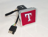 Texas Rangers MLB Hitch Cover LED Brake Light for Trailer