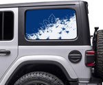 Toronto Maple Leafs NHL Rear Side Quarter Window Vinyl Decal Stickers Fits Jeep Wrangler