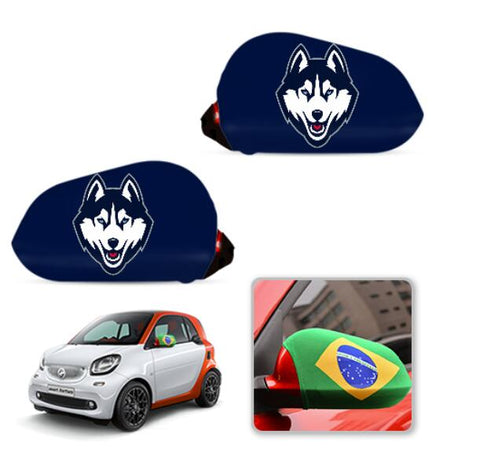 UConn Huskies NCAAB Car rear view mirror cover-View Elastic