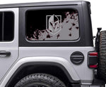 Vegas Golden Knights NHL Rear Side Quarter Window Vinyl Decal Stickers Fits Jeep Wrangler