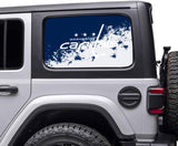 Washington Capitals NHL Rear Side Quarter Window Vinyl Decal Stickers Fits Jeep Wrangler