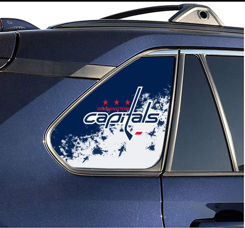 Washington Capitals NHL Rear Side Quarter Window Vinyl Decal Stickers Fits Toyota Rav4