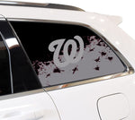 Washington Nationals MLB Rear Side Quarter Window Vinyl Decal Stickers Fits Jeep Grand