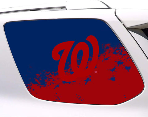 Washington Nationals MLB Rear Side Quarter Window Vinyl Decal Stickers Fits Toyota 4Runner