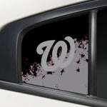 Washington Nationals MLB Rear Side Quarter Window Vinyl Decal Stickers Fits Dodge Charger