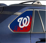 Washington Nationals MLB Rear Side Quarter Window Vinyl Decal Stickers Fits Toyota Rav4