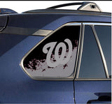 Washington Nationals MLB Rear Side Quarter Window Vinyl Decal Stickers Fits Toyota Rav4