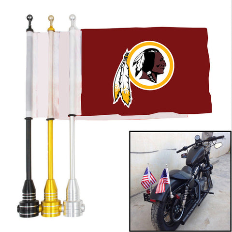 Washington Redskins NFL Motocycle Rack Pole Flag