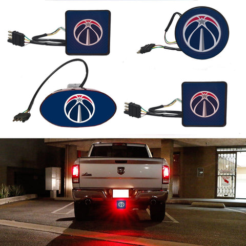 Washington Wizards NBA Hitch Cover LED Brake Light for Trailer