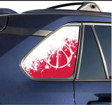 Washington Wizards NBA Rear Side Quarter Window Vinyl Decal Stickers Fits Toyota Rav4