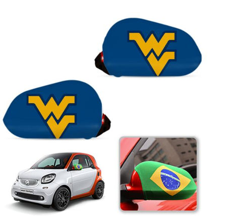 West Virginia Mountaineers NCAAB Car rear view mirror cover-View Elastic