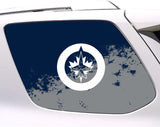 Winnipeg Jets NHL Rear Side Quarter Window Vinyl Decal Stickers Fits Toyota 4Runner